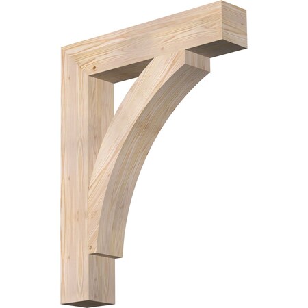 Ekena Millwork Thorton Block Smooth Bracket, Douglas Fir, 5 1/2"W x 30"D x 38"H BKT06X30X38THR05SDF
